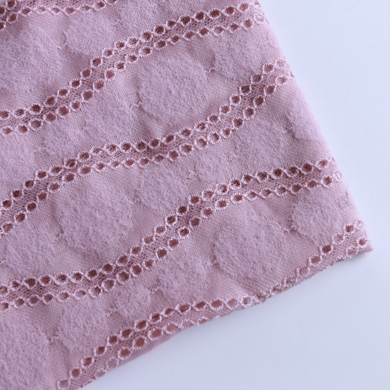 Dress Geometric Wave Lace Fabric for Women's Wear Wholesale Supplier 8